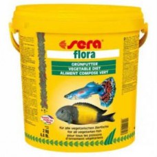 Sera Flora - храна на растителна основа за всекидневно хранене на всички растителноядни рибки 10000 мл.